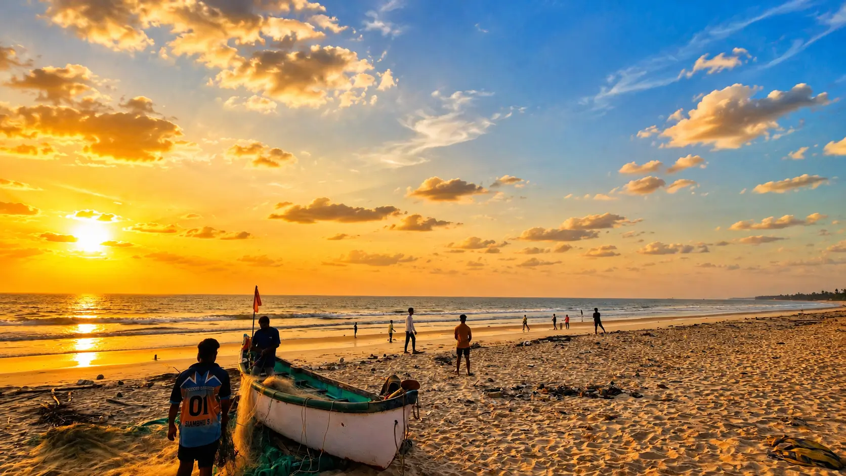 Beach access at Malpe
