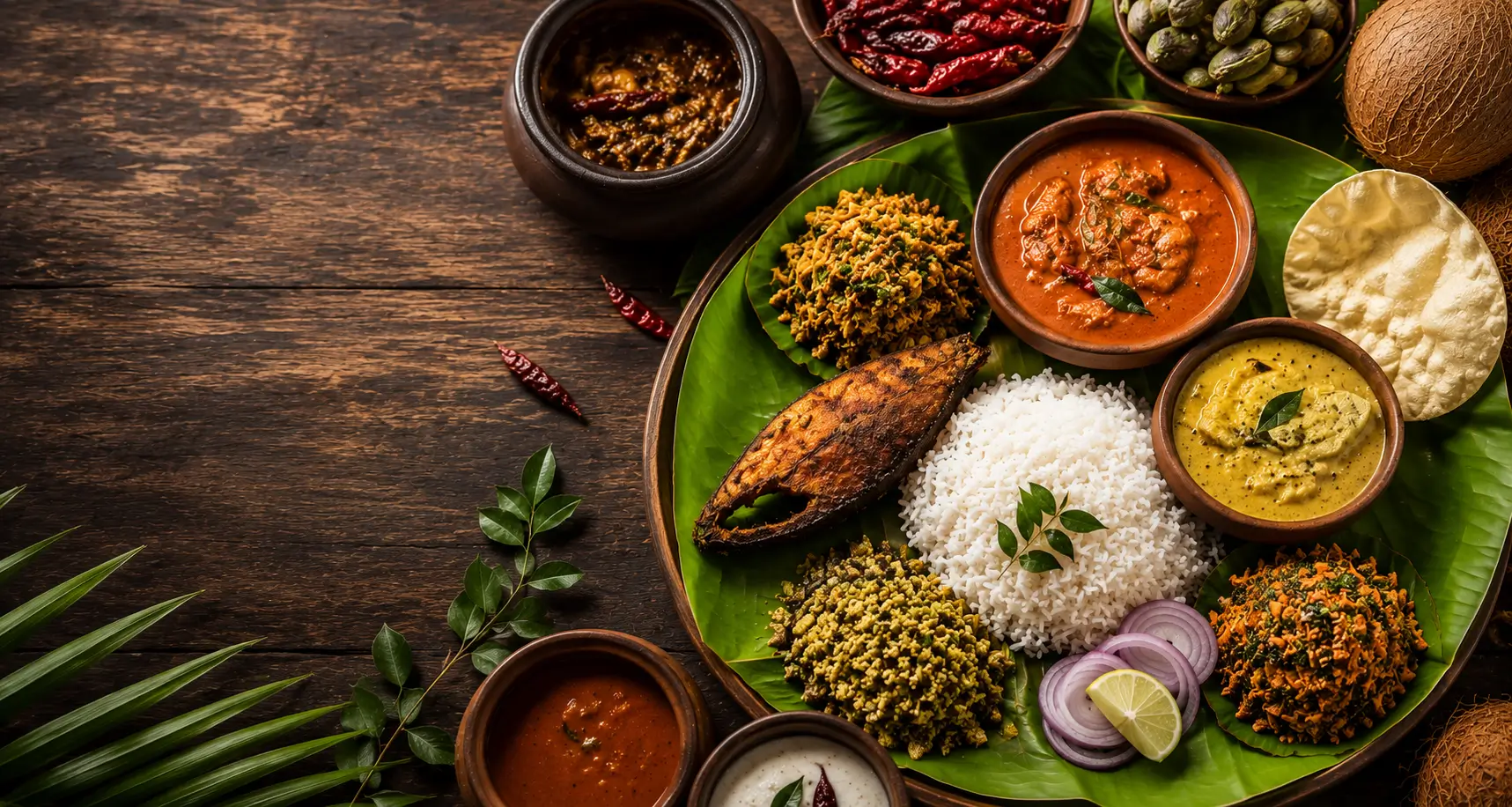 Spread of Tulunadu coastal dishes