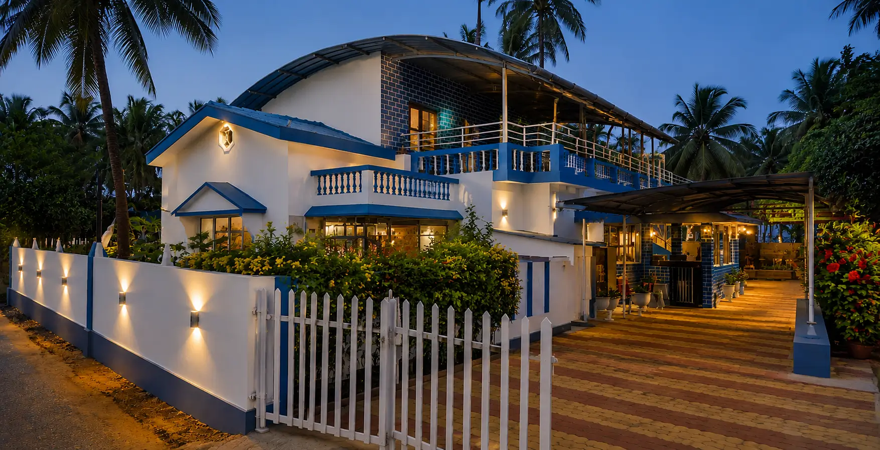 Silver Sands exterior at golden hour